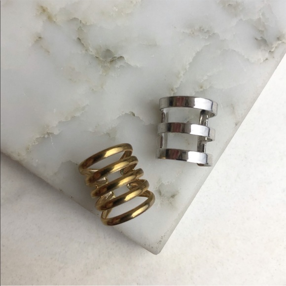 Jewelry - 5 for $25 SALE 2 Ear Cuffs Gold and Silver